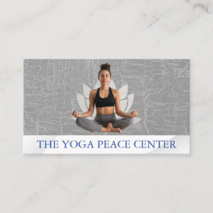 Carte De Visite Femme assise Yoga Pose Lotus