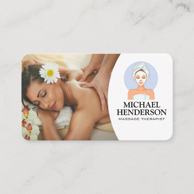 Carte De Visite Femme au Spa | Hôtel de vacances (Devant)