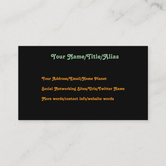 Carte De Visite Femme dans le rêve (Devant)