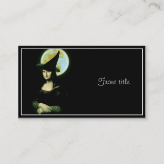 Carte De Visite Femme de cuisine Mona Lisa Halloween