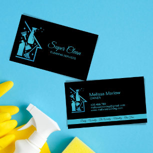 Carte De Visite Femme de ménage nettoyage de maison services de ne