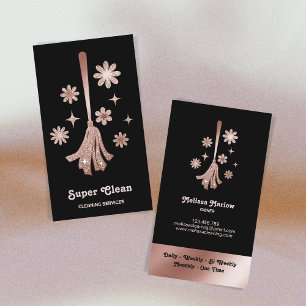 Carte De Visite Femme de ménage Services de nettoyage professionne