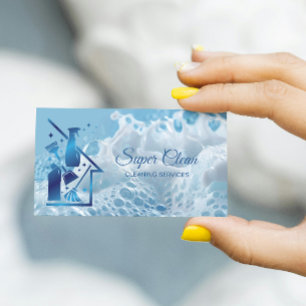 Carte De Visite Femme de ménage Services de nettoyage professionne