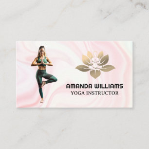 Carte De Visite Femme faisant du yoga Pose