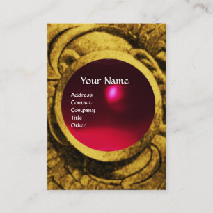 Carte De Visite FEMME ROMANTIQUE, FLEURS ET COMBATTRE GRIFFINS Rub