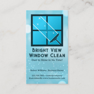 Carte De Visite Fenêtre de verre de nettoyage de siège