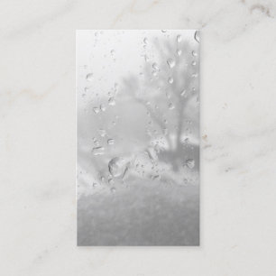 Carte De Visite fenêtre de ville d'hiver