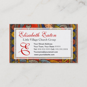 Carte De Visite Fenêtre en verre teinté de cathédrale de Chartres