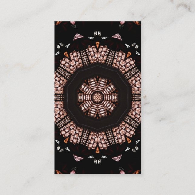 Carte De Visite Fenêtre en verre tendu Kaleidoscope 14 (Devant)