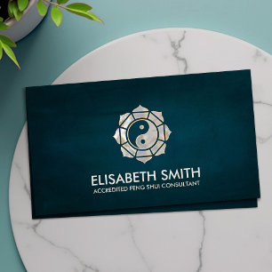 Carte De Visite Feng Shui Bagua / Pakua Lotus mandala