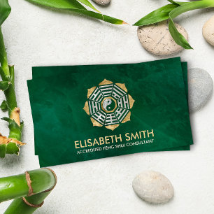 Carte De Visite Feng Shui Bagua / Pakua Lotus mandala