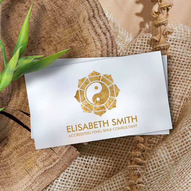 Carte De Visite Feng Shui Bagua / Pakua Lotus mandala (Créateur téléchargé)