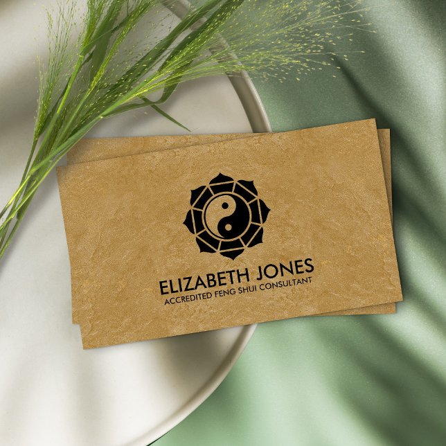 Carte De Visite Feng Shui Bagua / Pakua Lotus mandala (Créateur téléchargé)