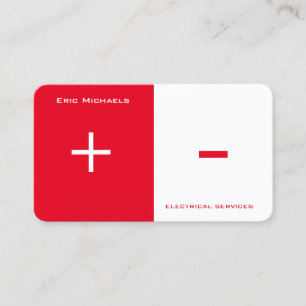 Carte De Visite Fente bilatérale d'art électrique