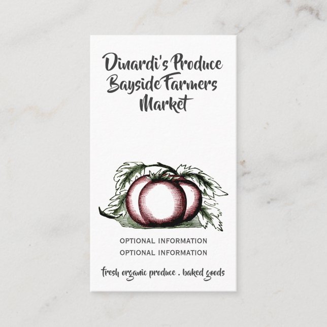 Carte De Visite Ferme (Devant)