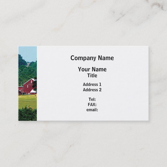 Carte De Visite Ferme au loin (Devant)