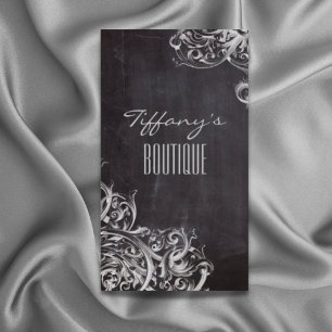 Carte De Visite ferme chalkboard pays français monogrammed