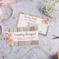 Ferme de campagne en bois rustique floral rose élé