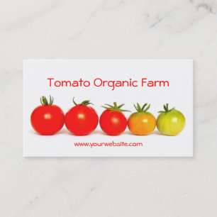 Carte De Visite Ferme organique de tomate