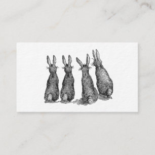 Carte De Visite Ferme vintage moderne lapin de Pâques