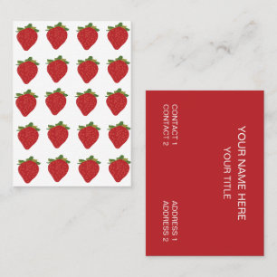 Carte De Visite Fermes de fraises Fruit Farms