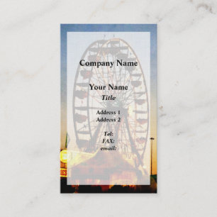 Carte De Visite Ferris Wheel at Night