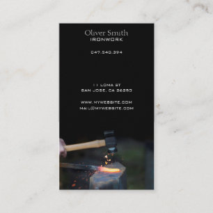 Carte de visite ferronnier ou ferronnerie