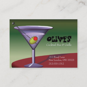 Carte de visite Festive Martini (cocktail)