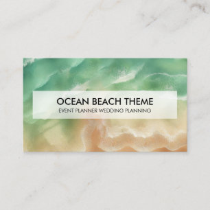 Carte De Visite Fête de planification d'événement d'Ocean Beach Pa