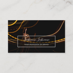 Carte De Visite feu d'artifice Abstrait pluie longue exposition bu