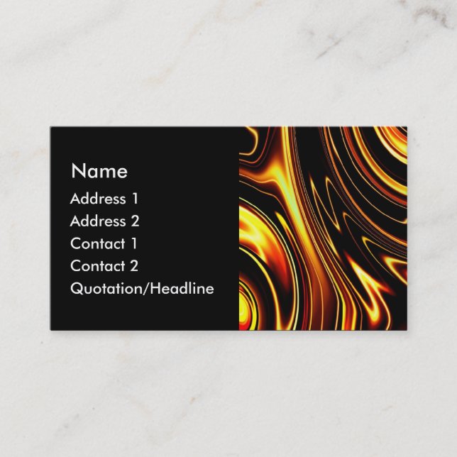Carte De Visite Feu Spiral (Devant)