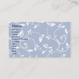Carte De Visite Feuille bleu - affaires