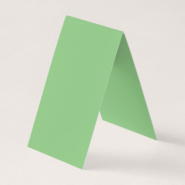 Carte De Visite Feuille de gomme, Feuille pâle, Vert pixie, (Dos)