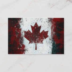 Carte De Visite Feuille d'érable du Canada