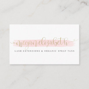 Carte De Visite Feuille d'or de Faux de Megan Elizabeth