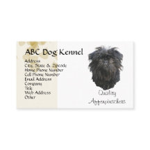 Feuille Motiff de Tan d'Affenpinscher