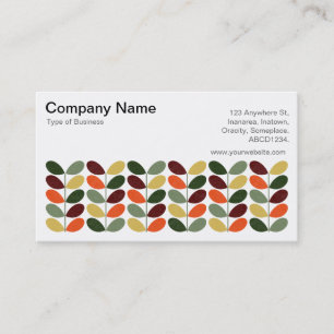 Carte De Visite Feuille rétro 02