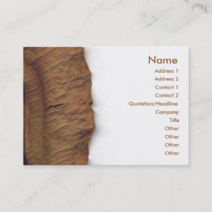 Carte de visite feuille sèche