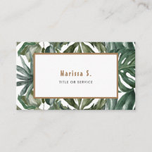 Feuille tropical moderne