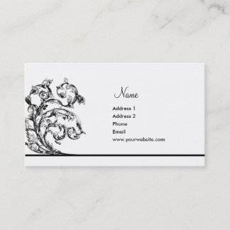 Carte De Visite Feuille victorien