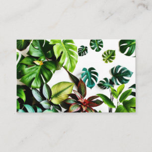 Carte De Visite feuilles à motifs complexes