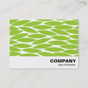 Carte De Visite Feuilles Abstraits - Martian Green