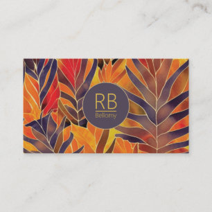 Carte de visite Feuilles d'automne