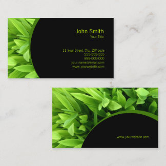 Carte De Visite Feuilles verts