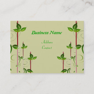 Carte De Visite Feuilles verts