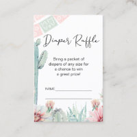 Feuilleton rose Cactus Fiesta Thème Diaper Raffin