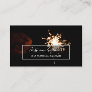 Carte De Visite feux d'artifice Abstrait pluie longue exposition b