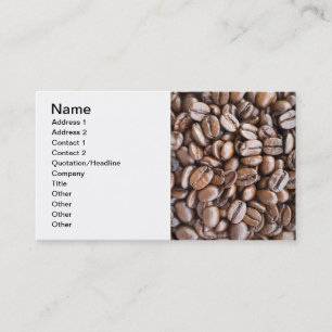 Carte De Visite Fèves de café