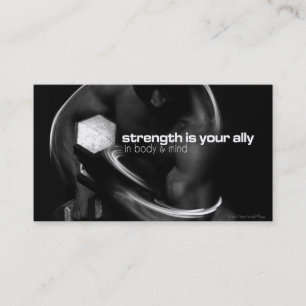 Carte De Visite Fiche d'entraînement de force