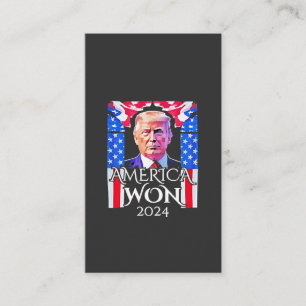 Carte De Visite Fière Américaine Maga Trump a gagné le jour de l'i